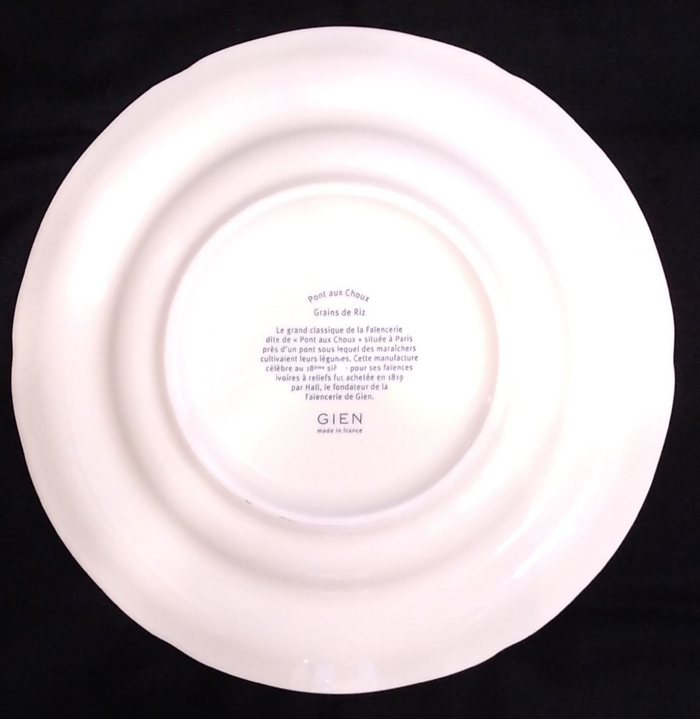 Lesbonnes. Pont aux Choux 1 Dinner Plate Ø27.5 cm