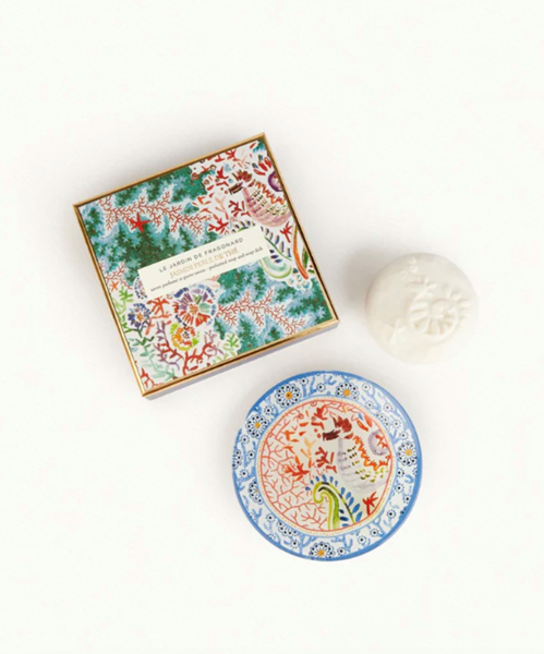 Picture of Jasmin Perle de thé (Jasmine Pearl Tea) Soap and Dish Set